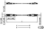 METZ CONNECT OpDAT Patchkabel LC-D/LC-D OM4, 0,5 m