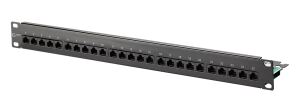 METZ CONNECT Patchfeld Cat.3 UAE 25x8 (4) Stahlblech schwarz