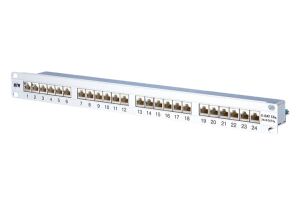 METZ CONNECT Patchfeld E-DAT ISO/IEC Cat.6A 24 Port 1 HE LSA