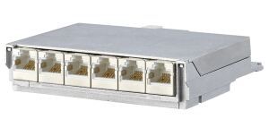 METZ CONNECT Patchfeld E-DAT C6 6x8 1HE Modul Cat.6