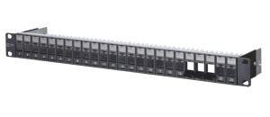 METZ CONNECT 19" Keystone Modulträger 24 Port 1HE unbestückt