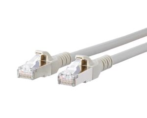 METZ CONNECT Patchkabel S/FTP Cat.6A grau 1,0m