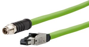 METZ CONNECT M12 Industrial Ethernet Leitung X-kodiert PUR M12 > RJ45 3,0m