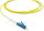 BlueOptics LWL Patchkabel Simplex LC-UPC / LC-APC SM OS2 1,0m