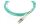 BlueOptics LWL Patchkabel LC / LC MM OM3 aqua 3,0m