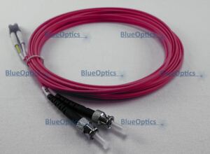 BlueOptics LWL Patchkabel LC / ST MM OM4 magenta 2,0m
