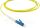 BlueOptics LWL Patchkabel Simplex LC/APC - SC/UPC Singlemode OS2 2,0m