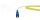 BlueOptics LWL Patchkabel Simplex LC/APC - SC/UPC Singlemode OS2 2,0m