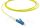 BlueOptics LWL Patchkabel Simplex LC-UPC / LC-APC SM OS2 3,0m
