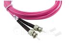 BlueOptics LWL Patchkabel LC / ST MM OM4 magenta 5,0m