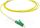 BlueOptics LWL Patchkabel Simplex LC-UPC / LC-APC SM OS2 0,5m