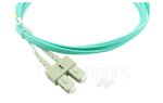 BlueOptics LWL Patchkabel LC / SC MM OM3 aqua 2,0m