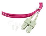 BlueOptics LWL Patchkabel LC / SC MM OM4 magenta 2,0m