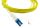 BlueOptics LWL Patchkabel LC / ST SM G.652.D yellow 1,0m