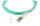 BlueOptics LWL Patchkabel LC / ST MM OM3 aqua 5,0m