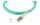 BlueOptics LWL Patchkabel LC / LC MM OM3 aqua 5,0m