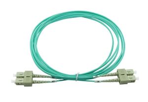 BlueOptics LWL Patchkabel SC / SC MM OM3 aqua 7,5m