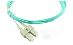 BlueOptics LWL Patchkabel SC / SC MM OM3 aqua 7,5m