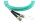 BlueOptics LWL Patchkabel ST / ST MM OM3 aqua 1,0m