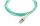 BlueOptics LWL Patchkabel LC / LC MM OM3 aqua 1,0m