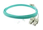 BlueOptics LWL Patchkabel LC / SC MM OM3 aqua 0,5m