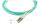BlueOptics LWL Patchkabel LC / SC MM OM3 aqua 0,5m