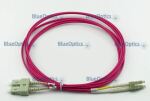 BlueOptics LWL Patchkabel LC / SC MM OM4 magenta 10,0m