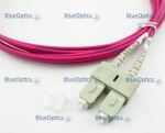 BlueOptics LWL Patchkabel LC / SC MM OM4 magenta 10,0m