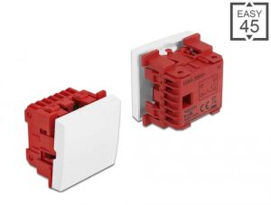 DELOCK Easy 45 Wippschalter 45 x 45mm weiß