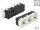 DELOCK Easy 45 Schuko-Steckdose (VPE 5) 3-fach 45°-Anordnung 45 x 45mm