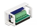 DELOCK Easy 45 Modul D-Sub 9 Pin Buchse > 6 Pin Terminalblock 22,5 x 45mm