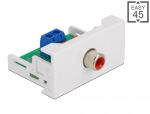 DELOCK Easy 45 Modul Cinch Buchse 22,5 x 45mm