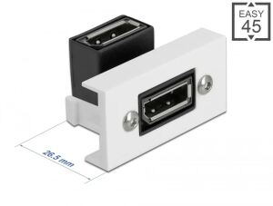 DELOCK Easy 45 DisplayPort Modul gewinkelt 90° 22,5 x 45mm