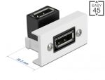 DELOCK Easy 45 DisplayPort Modul gewinkelt 90° 22,5 x 45mm