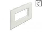 DELOCK Easy 45 Modulträger für Geräteeinbaukanal 130 x 80mm