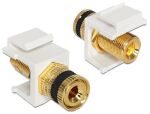DELOCK Keystone Modul Polklemme > Gewindebuchse schwarz