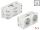 DELOCK Easy 45 Schuko-Steckdose (VPE 5) 45°-Anordnung 2-fach erweiterbar 45x45mm