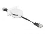 DELOCK Easy 45 Modul Netzwerk Aufrollkabel RJ45 Cat.5e schwarz