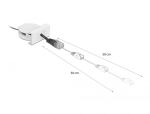 DELOCK Easy 45 Modul Netzwerk Aufrollkabel RJ45 Cat.5e schwarz