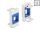 DELOCK Easy 45 Modul Keystone Halterung 22,5 x 45mm weiß/ blau