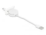 DELOCK Easy 45 Modul USB 2.0 Ausrollkabel USB Typ-A > EASY-USB Typ Micro-B weiß