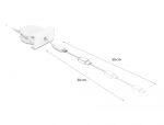 DELOCK Easy 45 Modul USB 2.0 Ausrollkabel USB Typ-A > EASY-USB Typ Micro-B weiß