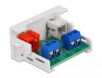 DELOCK Easy 45 Modul 2x Cinch Buchse 22,5 x 45mm