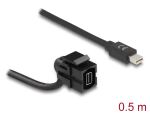 DELOCK Keystone mini Displayp. BU > Mini Displayp. ST 110°