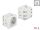DELOCK Easy 45 Schuko-Steckdose (VPE 10) 45°-Anordnung erweiterbar 45 x 45mm