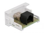DELOCK Easy 45 Modul USB 2.0 Typ-A Buchse > RJ45 Buchse 22,5 x 45mm