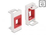 DELOCK Easy 45 Modul Keystone Halterung 22,5 x 45mm...