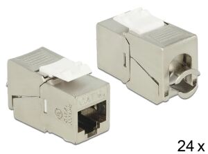 DELOCK Keystone Modul RJ45 Bu > LSA Cat.6a STP (VPE 24)