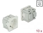 DELOCK Easy 45 Schutzkontakt-Steckdose (VPE 10) 45 x 45mm