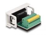 DELOCK Easy 45 Modul D-Sub 9 Pin ST > 9 Pin Terminalblock 22,5 x 45mm